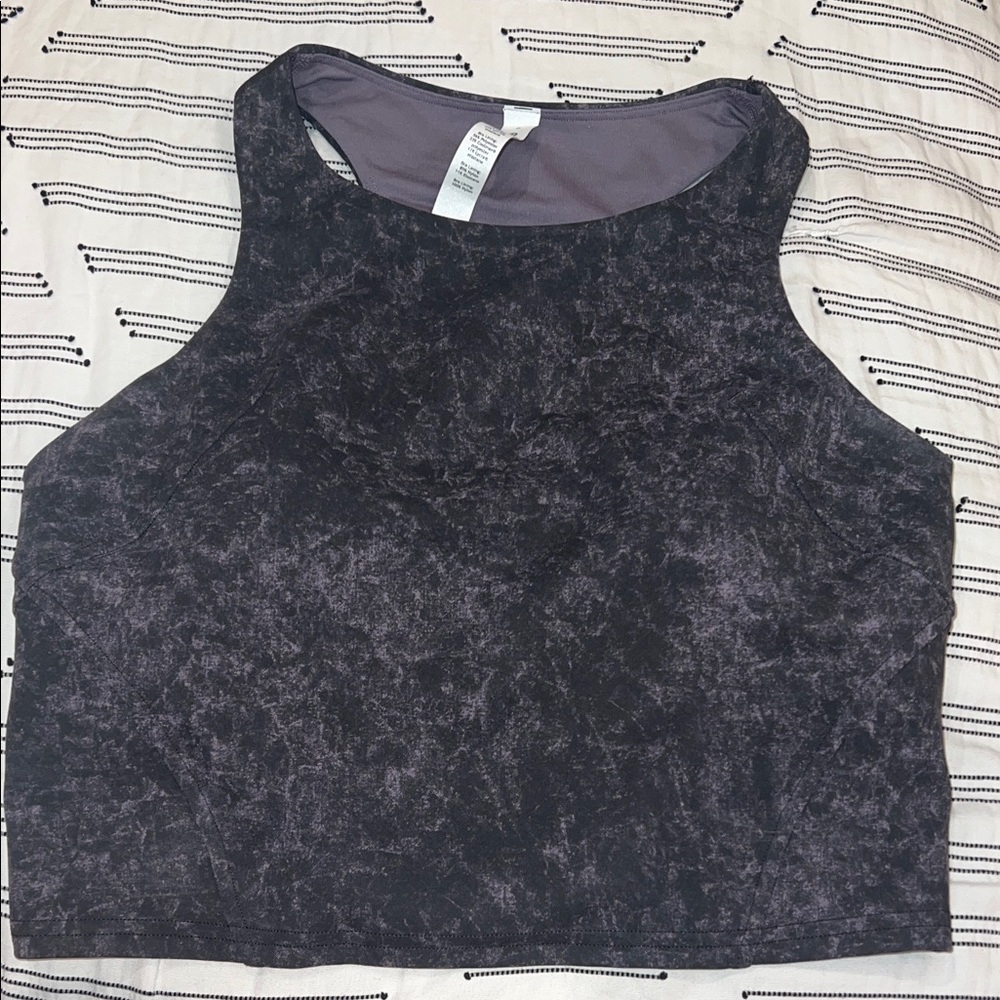 NWOT Lululemon Black & Purple Racerback Tank Top